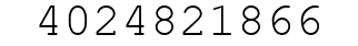 Number 4024821866.