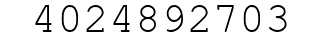 Number 4024892703.