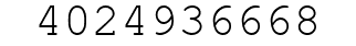 Number 4024936668.