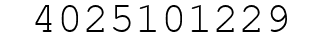 Number 4025101229.