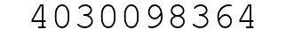 Number 4030098364.