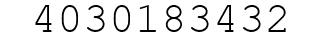 Number 4030183432.