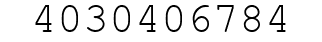 Number 4030406784.