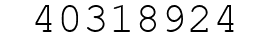 Number 40318924.