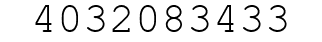Number 4032083433.