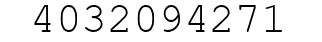 Number 4032094271.