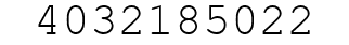 Number 4032185022.