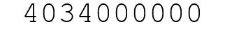 Number 4034000000.