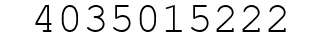 Number 4035015222.