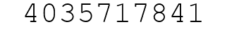 Number 4035717841.