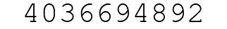 Number 4036694892.