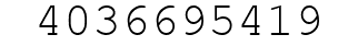 Number 4036695419.