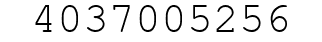 Number 4037005256.