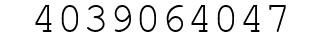 Number 4039064047.