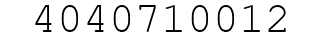 Number 4040710012.