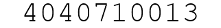 Number 4040710013.