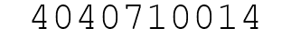 Number 4040710014.