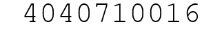 Number 4040710016.