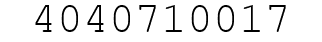 Number 4040710017.