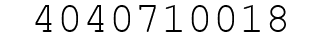 Number 4040710018.