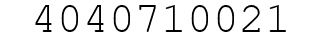 Number 4040710021.