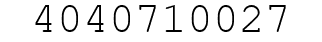 Number 4040710027.