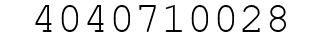 Number 4040710028.