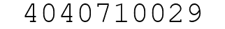 Number 4040710029.