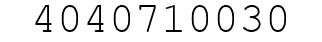 Number 4040710030.