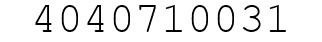 Number 4040710031.