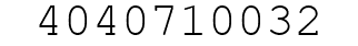 Number 4040710032.