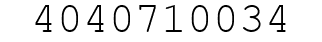 Number 4040710034.