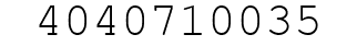 Number 4040710035.