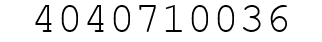 Number 4040710036.