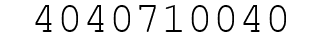 Number 4040710040.