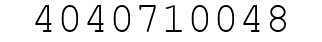 Number 4040710048.