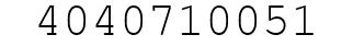 Number 4040710051.