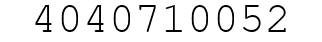 Number 4040710052.