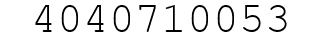 Number 4040710053.