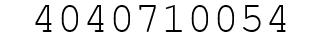Number 4040710054.