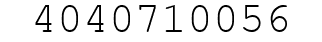 Number 4040710056.