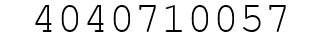Number 4040710057.