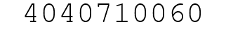 Number 4040710060.
