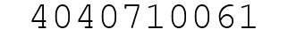 Number 4040710061.
