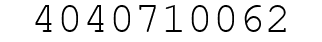 Number 4040710062.