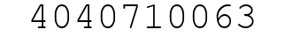 Number 4040710063.