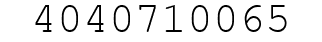 Number 4040710065.