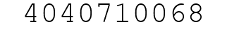 Number 4040710068.
