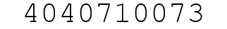 Number 4040710073.