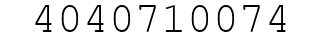 Number 4040710074.